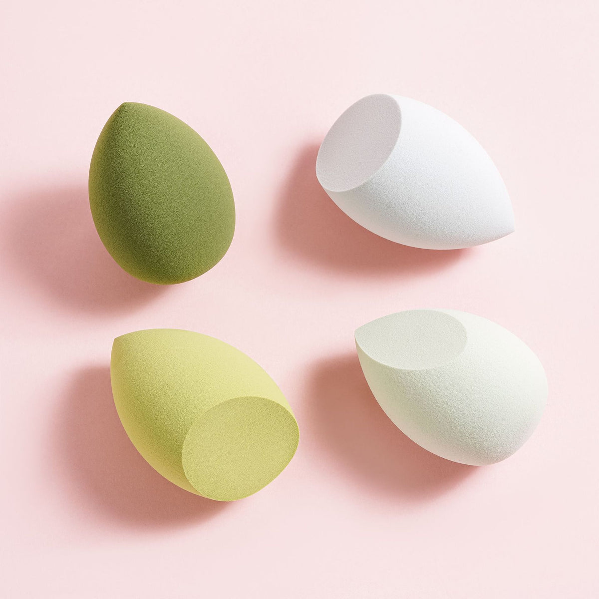 4 Egg Box Powder Puff suit Beauty Makeup Egg Air Cushion Powder Puff Color Makeup Egg Makeup Egg Gourd Water Drops Slant Cut Powder Puff - image 4