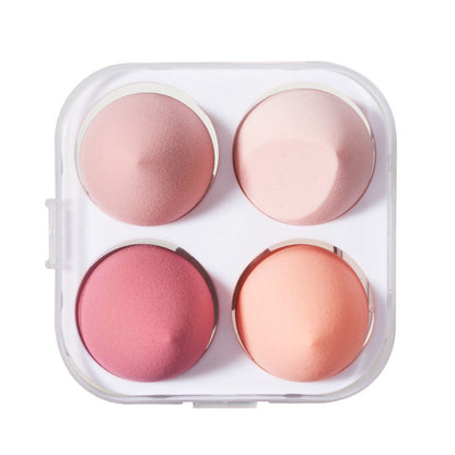 4 Egg Box Powder Puff suit Beauty Makeup Egg Air Cushion Powder Puff Color Makeup Egg Makeup Egg Gourd Water Drops Slant Cut Powder Puff - image 5