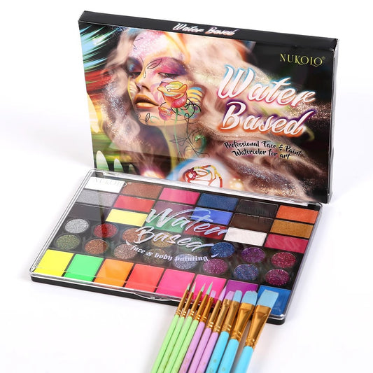 Cross-border special for 42 color water-soluble body painting suit children face color paint Halloween Christmas makeup - image 1