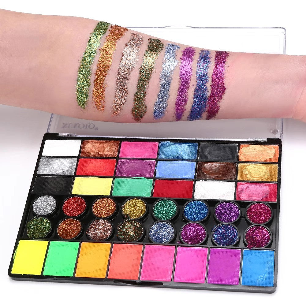 Cross-border special for 42 color water-soluble body painting suit children face color paint Halloween Christmas makeup - image 2
