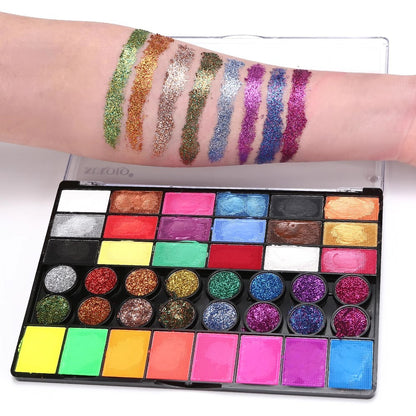 Cross-border special for 42 color water-soluble body painting suit children face color paint Halloween Christmas makeup - image 2