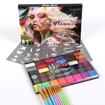 Cross-border special for 42 color water-soluble body painting suit children face color paint Halloween Christmas makeup - image 5