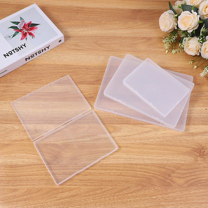 High 1.7 cross-border flat box transparent plastic box desktop storage finishing box nail art parts box rectangular packaging box - image 4
