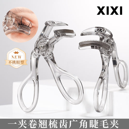 Xixi Toothed Eyelash Curler Natural Curling Long-Lasting Styling Wide-Angle Frameless Sunflower Eyelash Curler for Beginners - image 1
