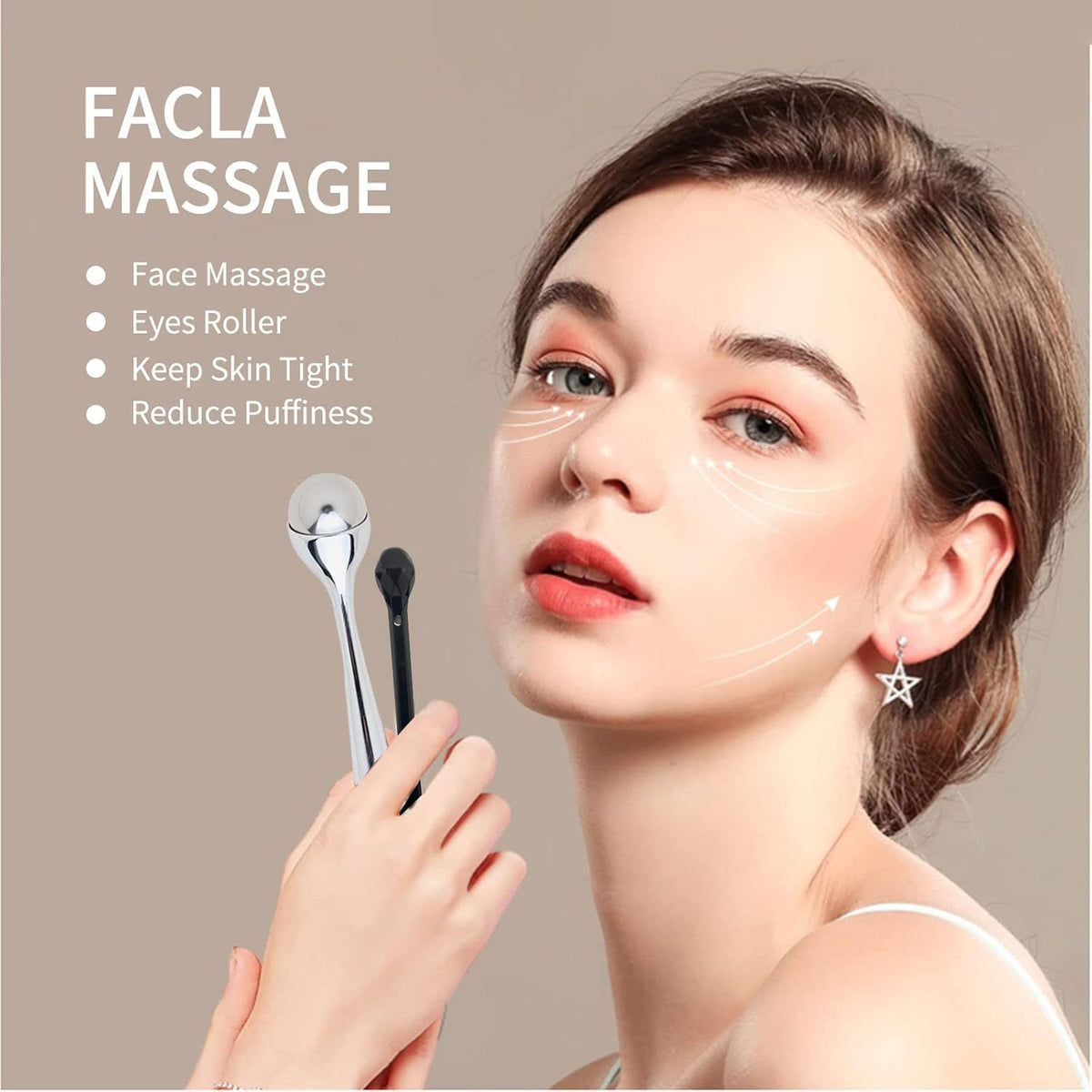 Cross-Border 360-Degree Rolling Ball Eye Massager, Facial Mask Applicator Stick, Eye Cream Massage Stick, Eye Beauty Device Wholesale - image 3
