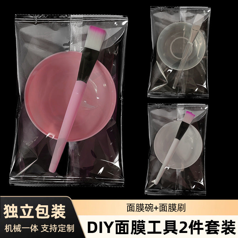 Pp Mask Bowl and Brush Beauty Salon Special Skin Irrigation Tool Soft Mask Mud Mask Mixing Set In-Stock Wholesale - image 1
