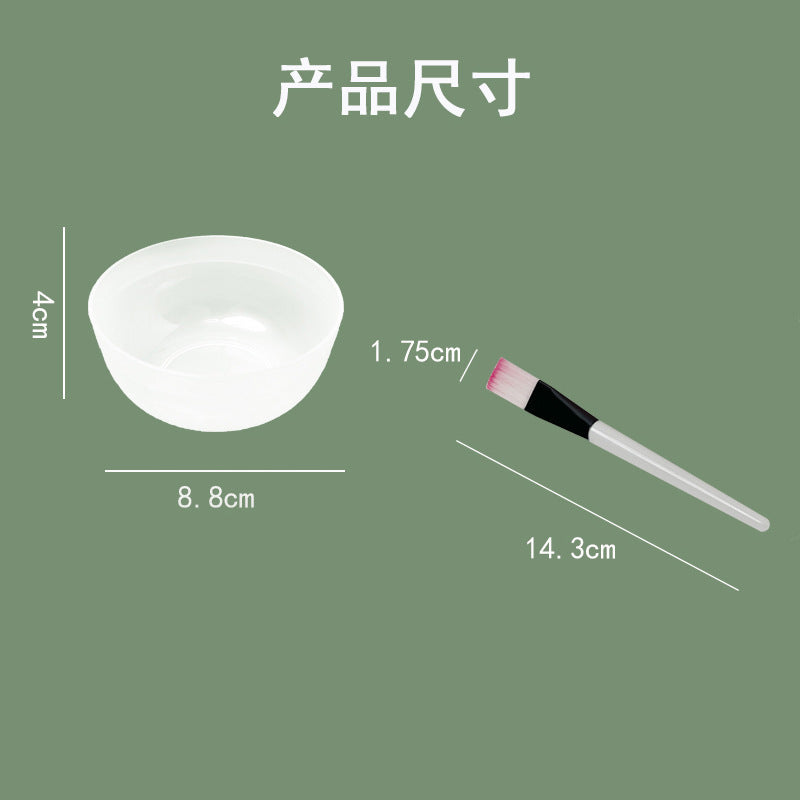 Pp Mask Bowl and Brush Beauty Salon Special Skin Irrigation Tool Soft Mask Mud Mask Mixing Set In-Stock Wholesale - image 2
