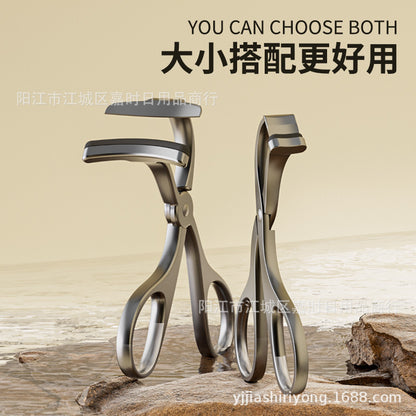 Eyelash curler one-clip curling borderless eyelash curler portable long-lasting styling wide-angle partial eyelash curler - image 1