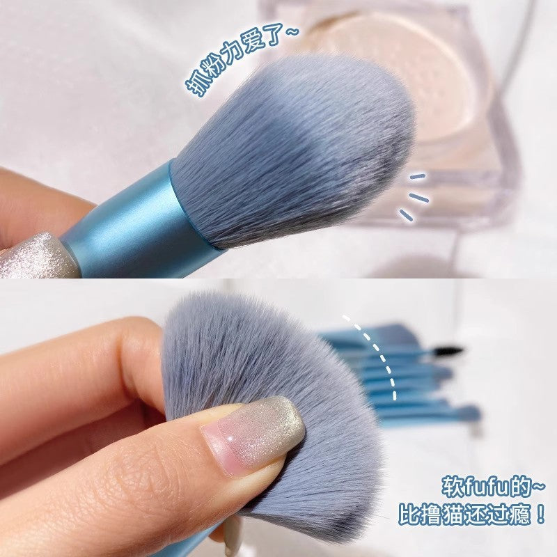 8 Makeup Brush Set Macaron Brush Portable Concealer Makeup Brush Cross-border Beauty Tool Blush Brush - image 2