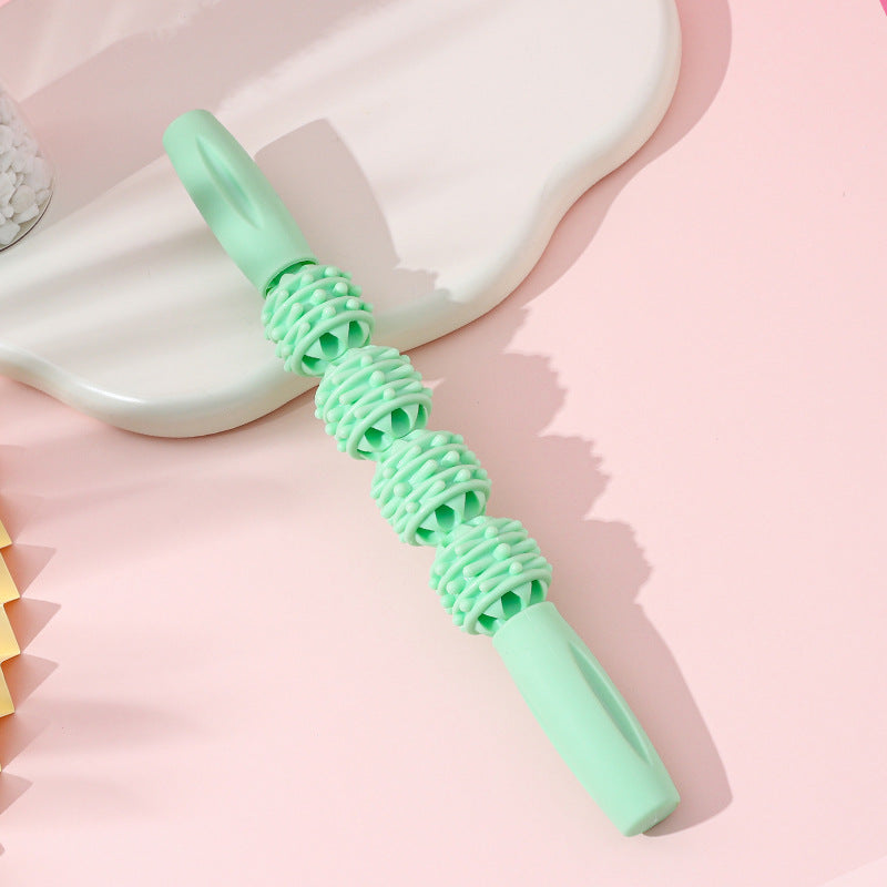 Yoga Massage Stick Mace Muscle Relaxer Fascia Ball Langya Roller Calf Massage Roller Leg Beauty Artifact - image 2