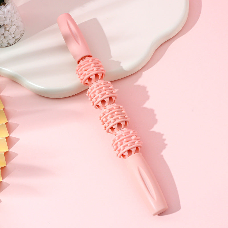 Yoga Massage Stick Mace Muscle Relaxer Fascia Ball Langya Roller Calf Massage Roller Leg Beauty Artifact - image 4