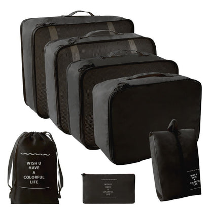 Travel Seven-piece Set Storage suit Clothes Quilt Underwear Multifunctional Portable Storage Bag Wash Makeup Storage Bag - image 2