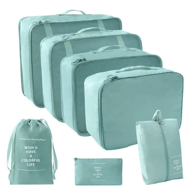 Travel Seven-piece Set Storage suit Clothes Quilt Underwear Multifunctional Portable Storage Bag Wash Makeup Storage Bag - image 3