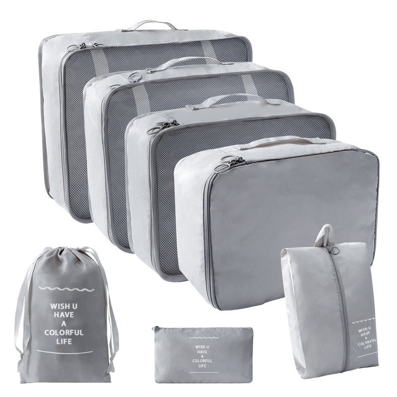 Travel Seven-piece Set Storage suit Clothes Quilt Underwear Multifunctional Portable Storage Bag Wash Makeup Storage Bag - image 4