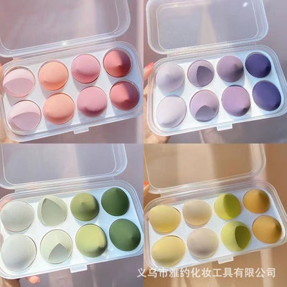 Cross-Border Best-Selling Beauty Blender Makeup Sponge Set Powder Puff Cushion Box Ultra-Soft Non-Absorbent Beauty Blender - image 2