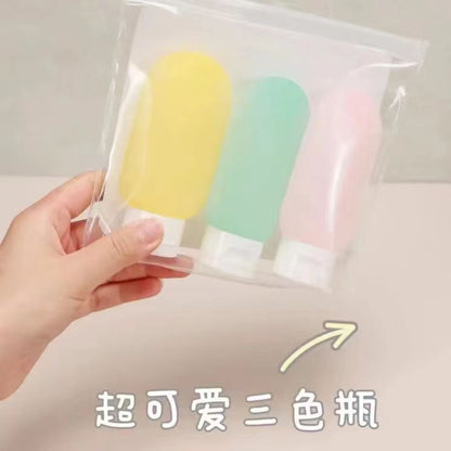 Makeup Water Travel Dispensing Bottle Flocked Inverted Colorful Blow Molding Empty Bottle Soft Plastic 60 ml Lotion Bottle Home - image 2