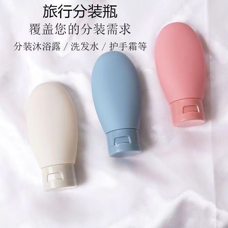 Makeup Water Travel Dispensing Bottle Flocked Inverted Colorful Blow Molding Empty Bottle Soft Plastic 60 ml Lotion Bottle Home - image 4