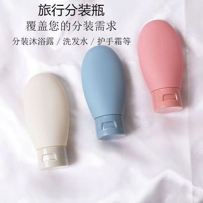 Makeup Water Travel Dispensing Bottle Flocked Inverted Colorful Blow Molding Empty Bottle Soft Plastic 60 ml Lotion Bottle Home - image 4