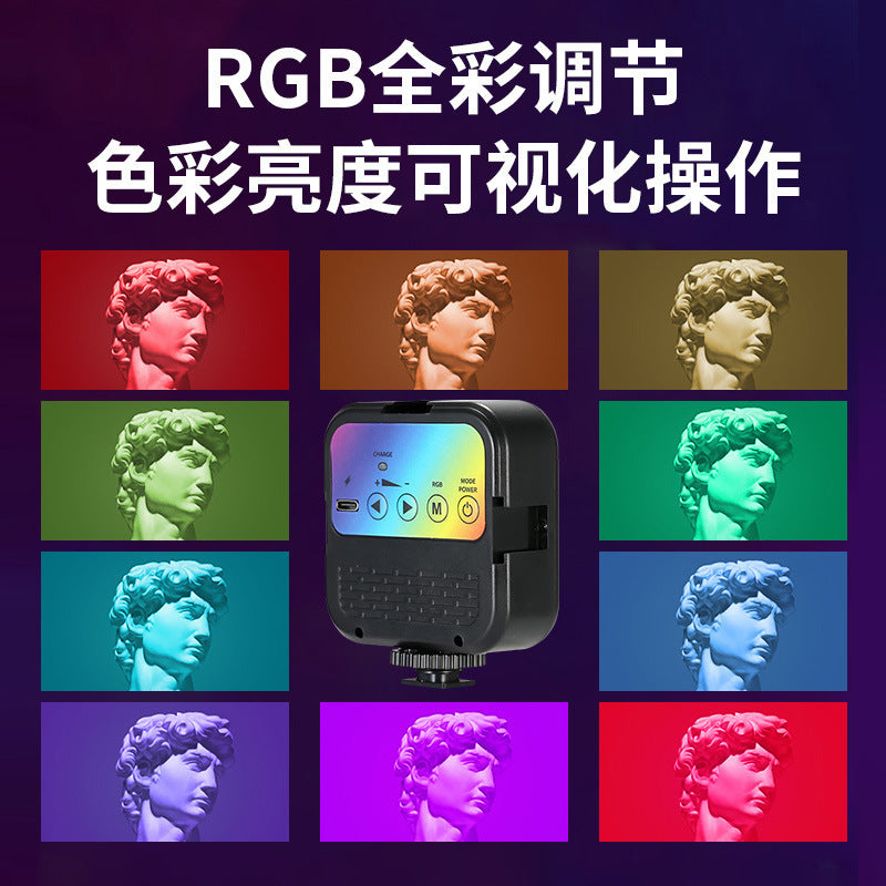 Mobile Phone Selfie Fill Light Mini Portable Dslr Photography Video Beauty Led Tofu Pocket Rgb - image 4