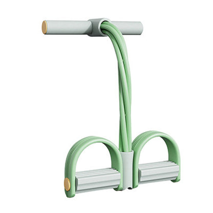 Pedal Puller Sit-ups Auxiliary Fitness Foot Pulling Leg Beauty Appliance Household Pedal Pulling Rope Contrast Color Six Tubes - image 5