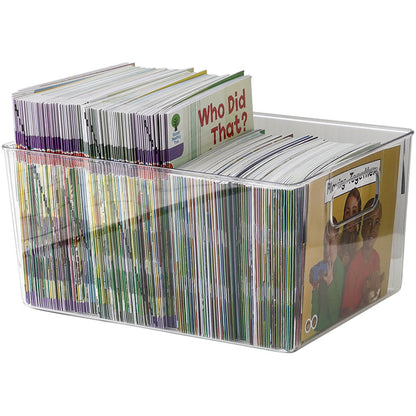 Book Transparent Desktop Cosmetic Mask Organizing Box Acrylic Food Basket Household Kitchen Sundries Storage Box - image 5