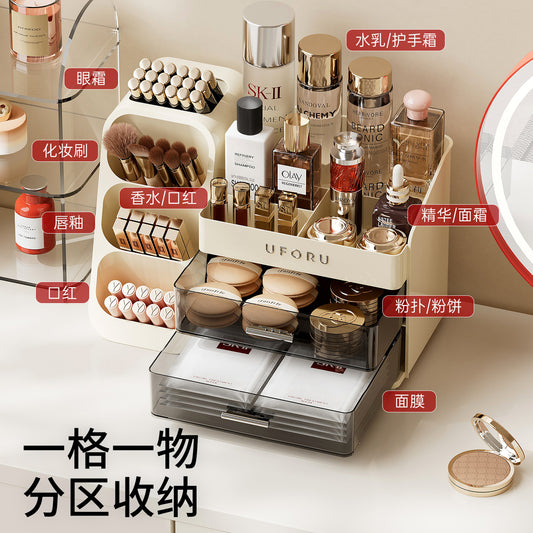 Cosmetic Storage Box for Home Use, High-End Large-Capacity Skincare Product Organizer with Multiple Compartments - image 2