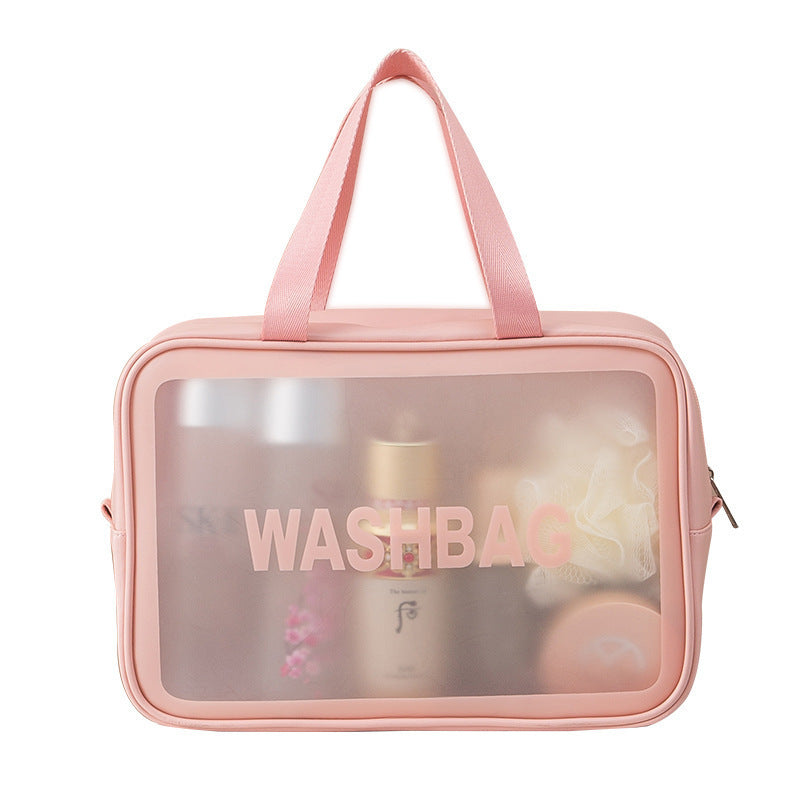 Pvc Cosmetic Bag, Portable Makeup Storage Bag, Swimming Bag, Transparent Cosmetic Bag, Large Capacity Portable Toiletry Bag - image 5