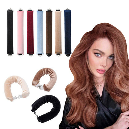 Cross-border heat-free curling iron female lazy curling iron European and American simple curling iron big wave sleep curling iron wholesale - image 1