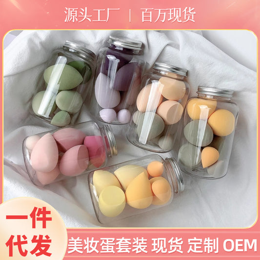 Cross-Border Drift Bottle Makeup Sponge Set, Non-Absorbent Cushion Puff Set, Makeup Sponge, Bottled Makeup Sponge - image 1