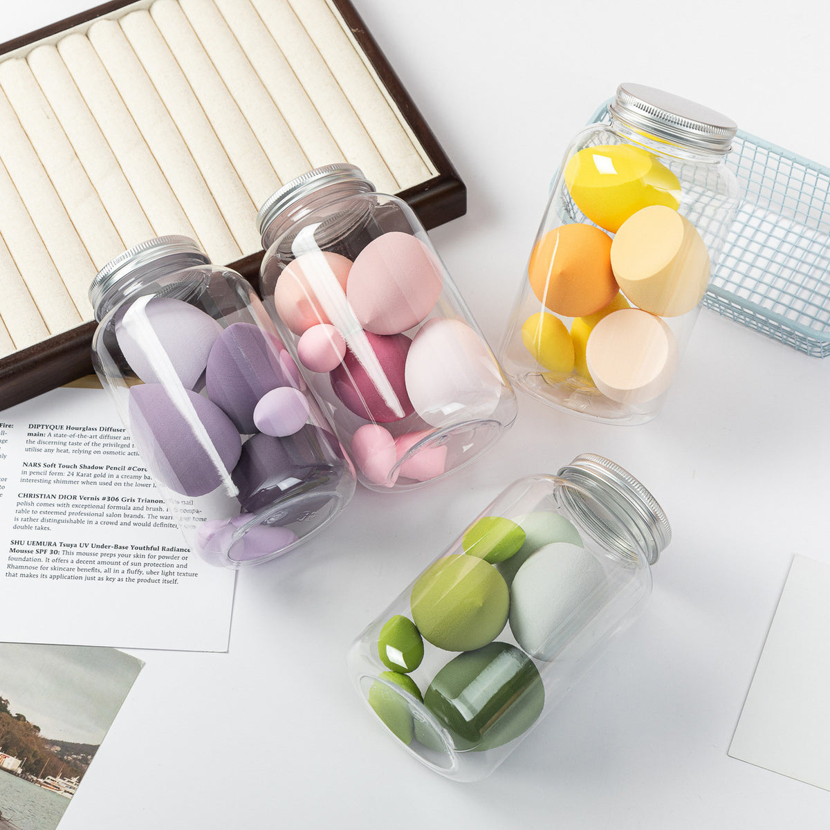 Cross-Border Drift Bottle Makeup Sponge Set, Non-Absorbent Cushion Puff Set, Makeup Sponge, Bottled Makeup Sponge - image 3