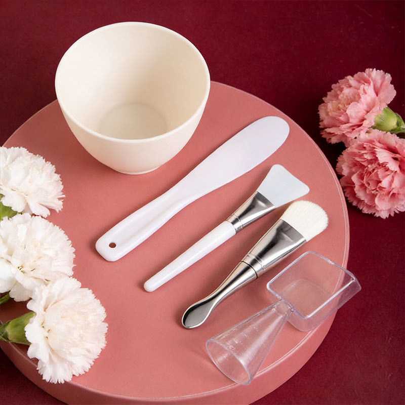 Silicone mask bowl suit beauty salon silicone odorless soft bowl full set mask tool DIY mask bowl 4 piece set - image 1