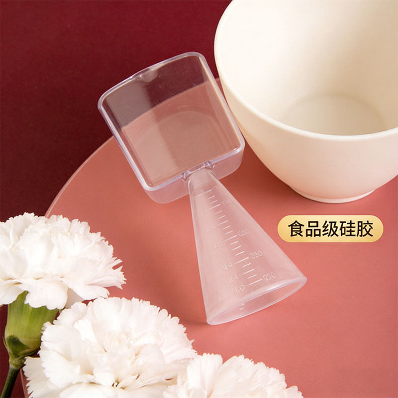 Silicone mask bowl suit beauty salon silicone odorless soft bowl full set mask tool DIY mask bowl 4 piece set - image 5