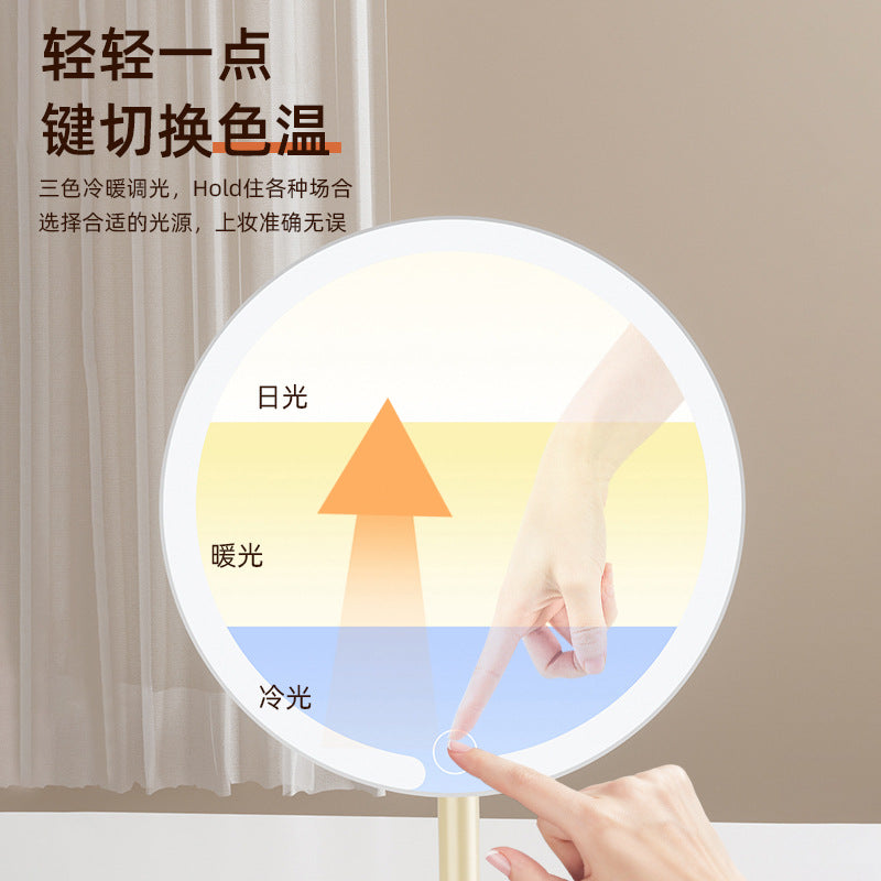 Led Mirror Makeup Mirror Desktop with Light Student Home Lighted Mirror Dressing Luminous High-Definition Mirror - image 2