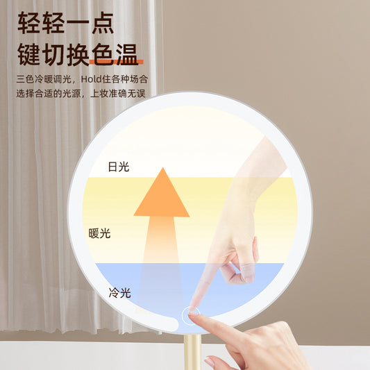 Led Mirror Makeup Mirror Desktop with Light Student Home Lighted Mirror Dressing Luminous High-Definition Mirror - image 2
