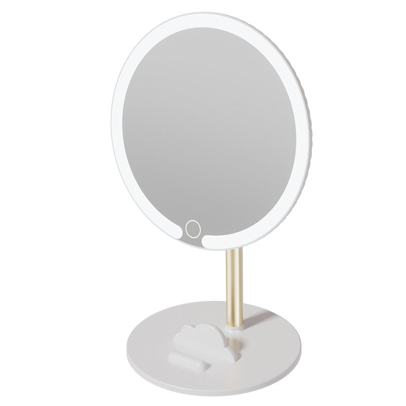 Led Mirror Makeup Mirror Desktop with Light Student Home Lighted Mirror Dressing Luminous High-Definition Mirror - image 5