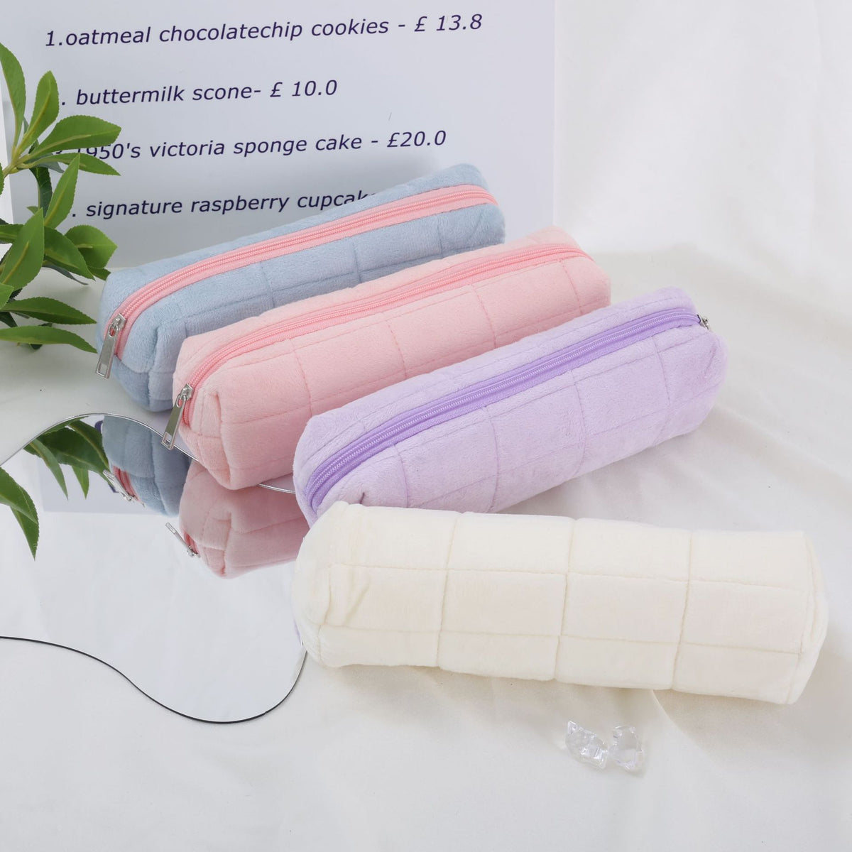 Pillow-Shaped Makeup Bag, Large Capacity Makeup Brush Storage Bag, Convenient and High-End Student Stationery Pencil Case, Small Makeup Bag - image 1