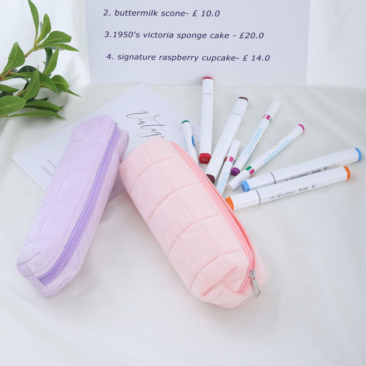 Pillow-Shaped Makeup Bag, Large Capacity Makeup Brush Storage Bag, Convenient and High-End Student Stationery Pencil Case, Small Makeup Bag - image 3