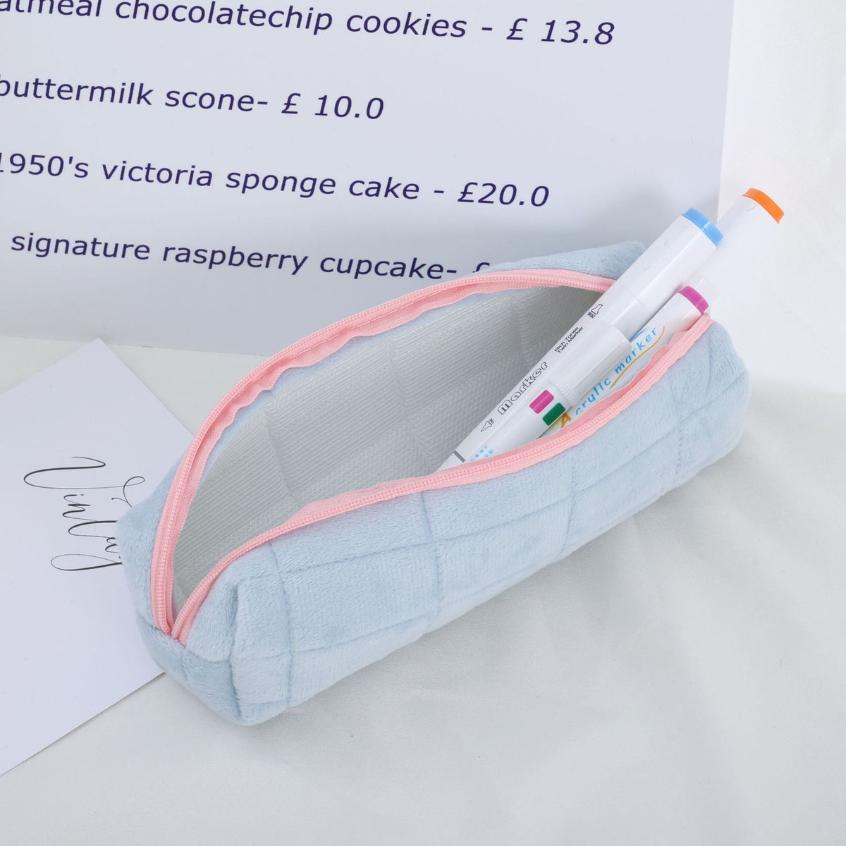 Pillow-Shaped Makeup Bag, Large Capacity Makeup Brush Storage Bag, Convenient and High-End Student Stationery Pencil Case, Small Makeup Bag - image 4