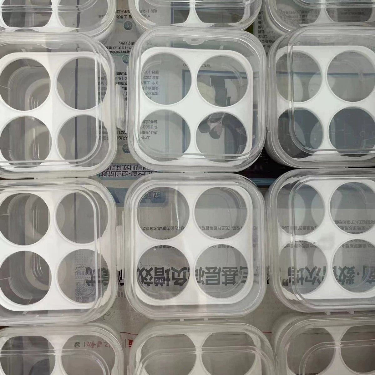 Cross-Border Xiyin Temu Hot-Selling Four-Compartment Beauty Egg Set Powder Puff Beauty Box Factory Direct Sales Wholesale - image 4