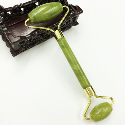 Factory direct supply jade roller beauty container massager double-head jade roller facial massager - image 3