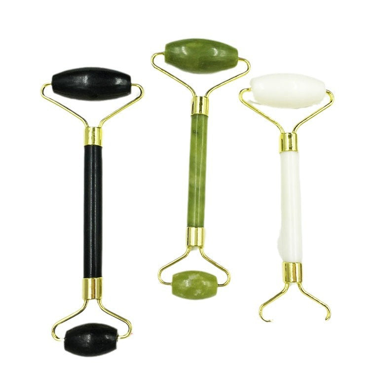 Factory direct supply jade roller beauty container massager double-head jade roller facial massager - image 5