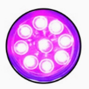 9LED purple light ultraviolet flashlight banknote detection mini nine light mask nail UV curing fluorescent agent detection pen - image 2