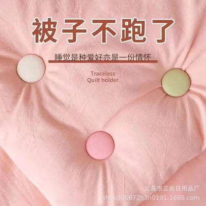New Quilt Fixer Removable Anti-running Bed Sheet Four-piece Set Stereotype Unmarked Quilt Cover Invisible Nail Buckle Mushroom Head - image 1