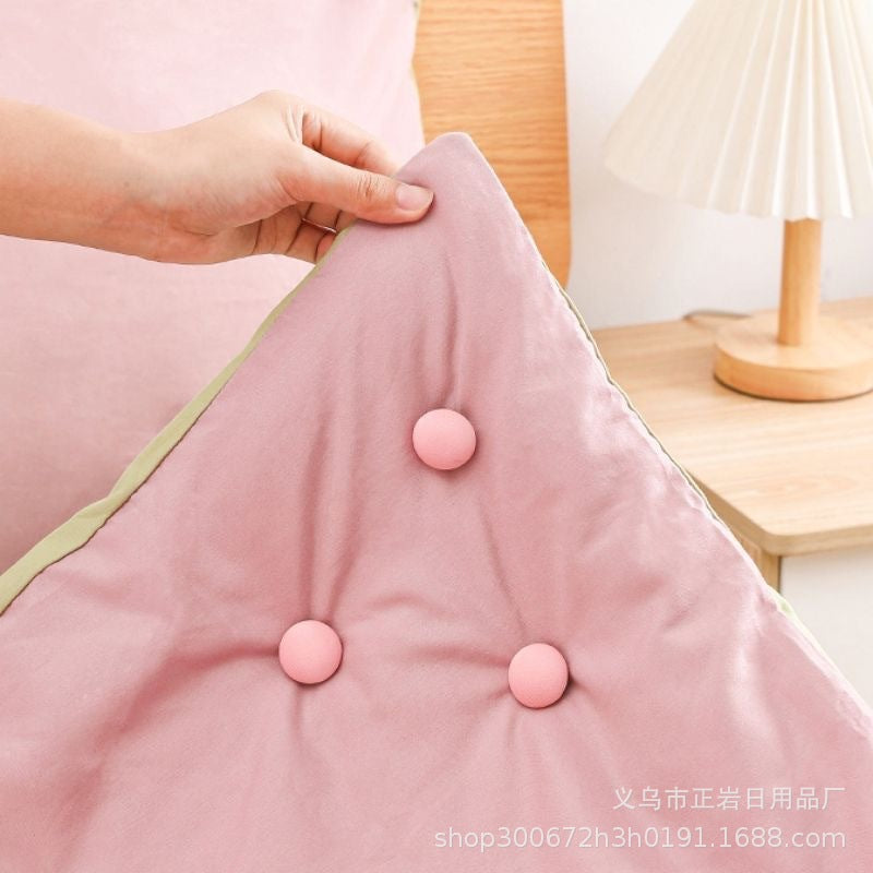 New Quilt Fixer Removable Anti-running Bed Sheet Four-piece Set Stereotype Unmarked Quilt Cover Invisible Nail Buckle Mushroom Head - image 2