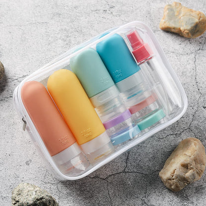 in stock Wholesale Storage Bottle Travel suit Shampoo Cosmetic Lotion Bottled Silicone Bottled Customized - image 2