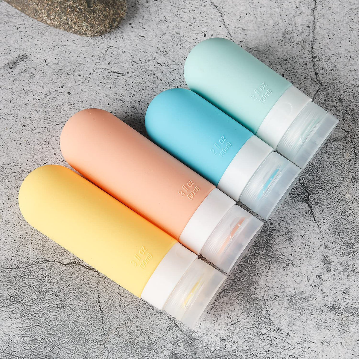 in stock Wholesale Storage Bottle Travel suit Shampoo Cosmetic Lotion Bottled Silicone Bottled Customized - image 3