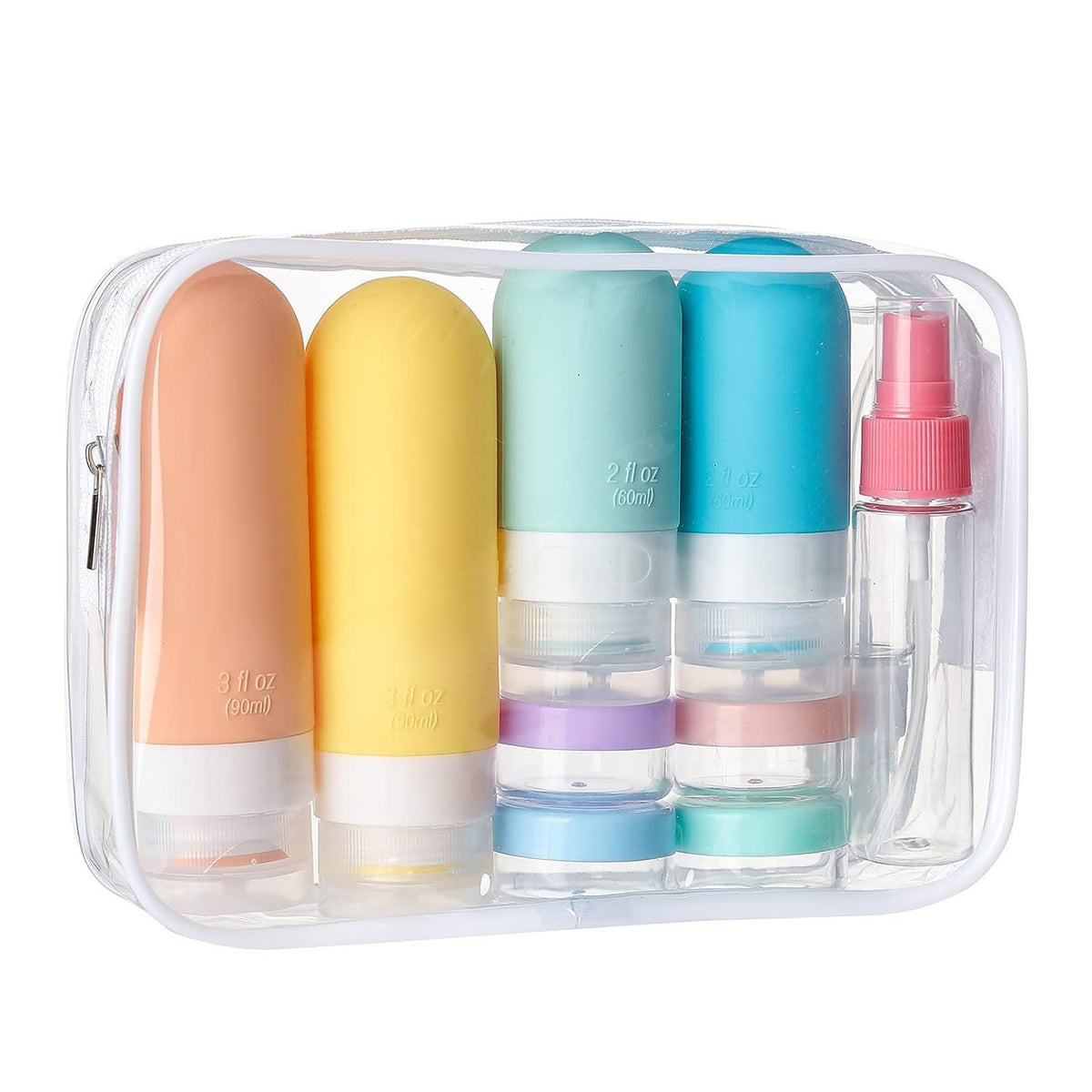 in stock Wholesale Storage Bottle Travel suit Shampoo Cosmetic Lotion Bottled Silicone Bottled Customized - image 5