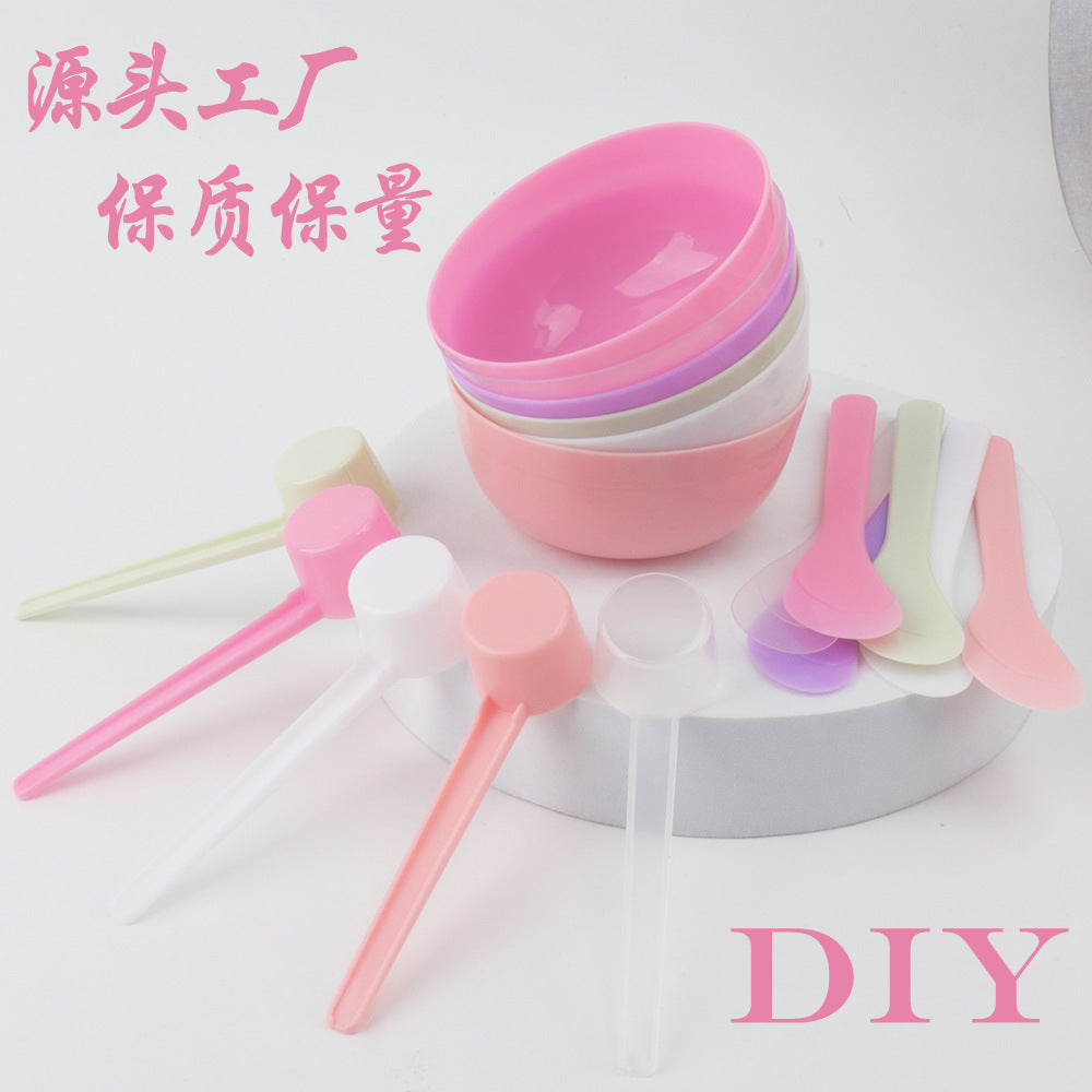 Spot Wholesale DIY Facial Mask Bowl Beauty Salon Facial Mask Tool Set Mask Mixing Bowl Scale Measuring Spoon Powder Spoon Stirring Stick - image 1