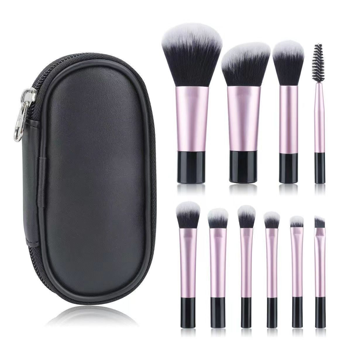Cosmetic Brush suit Crystal Handle Portable Travel Powder Brush Blush Eye Shadow Brush Beauty Makeup Tool Makeup 10 pcs - image 2