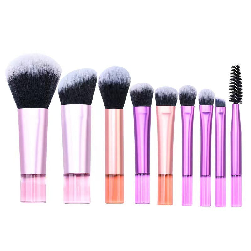 Cosmetic Brush suit Crystal Handle Portable Travel Powder Brush Blush Eye Shadow Brush Beauty Makeup Tool Makeup 10 pcs - image 4